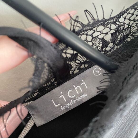 Lichi Mini dress with lace inserts and back ties - Picture 3 of 10